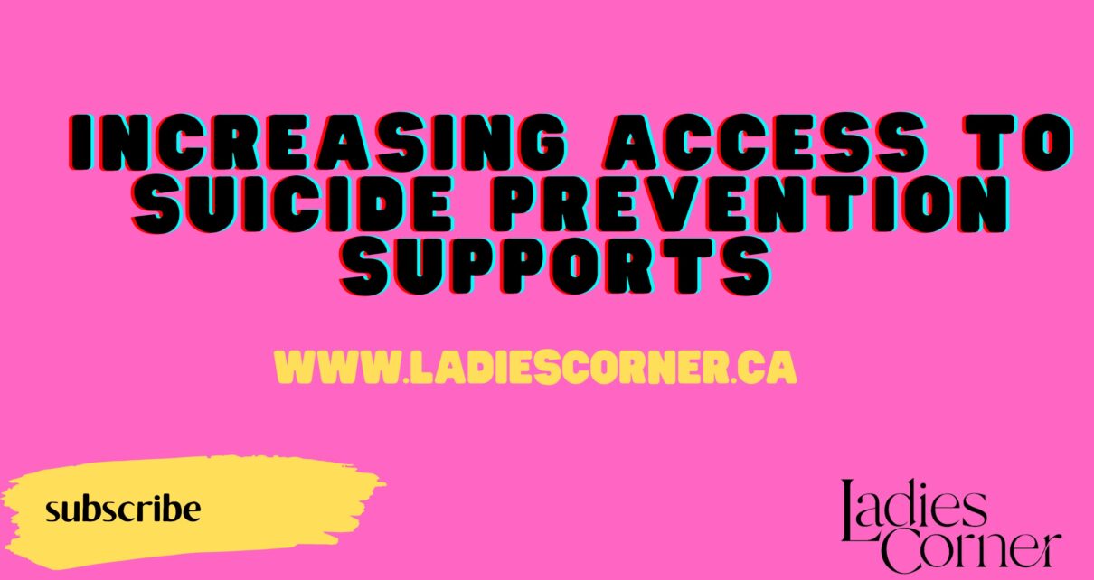 Increasing access to suicide prevention supports