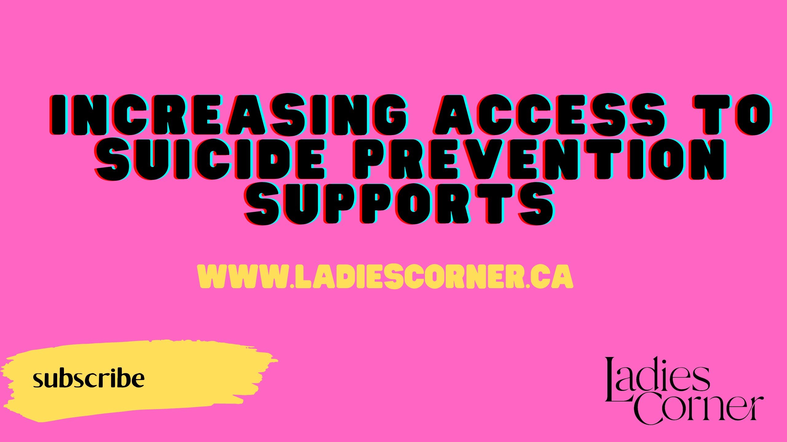 Increasing access to suicide prevention supports