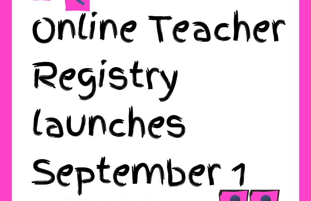 Online Registry Launches September 1