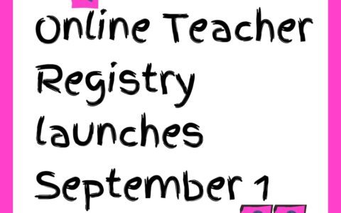 Online Registry Launches September 1
