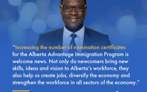 I welcome the Federal Government’s decision to increase the number of nominations under the Alberta Advantage Immigration Program (AAIP). While this fall short of our overall asks, Alberta’s quota will increase from 6,500 nominations to 9,750 this year,