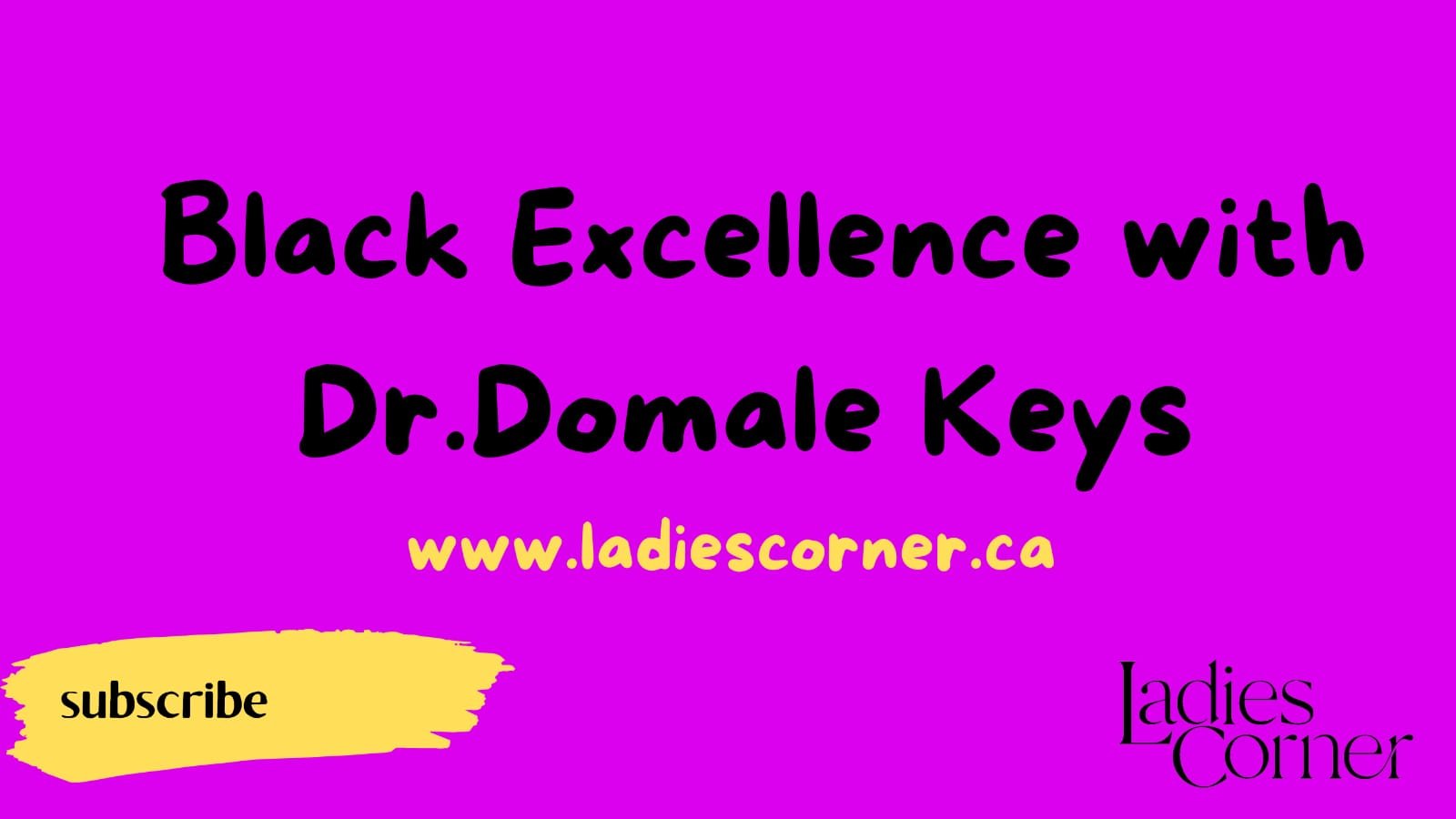 Black Excellence with Dr. Keys