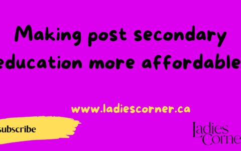 Making post-secondary education more affordable