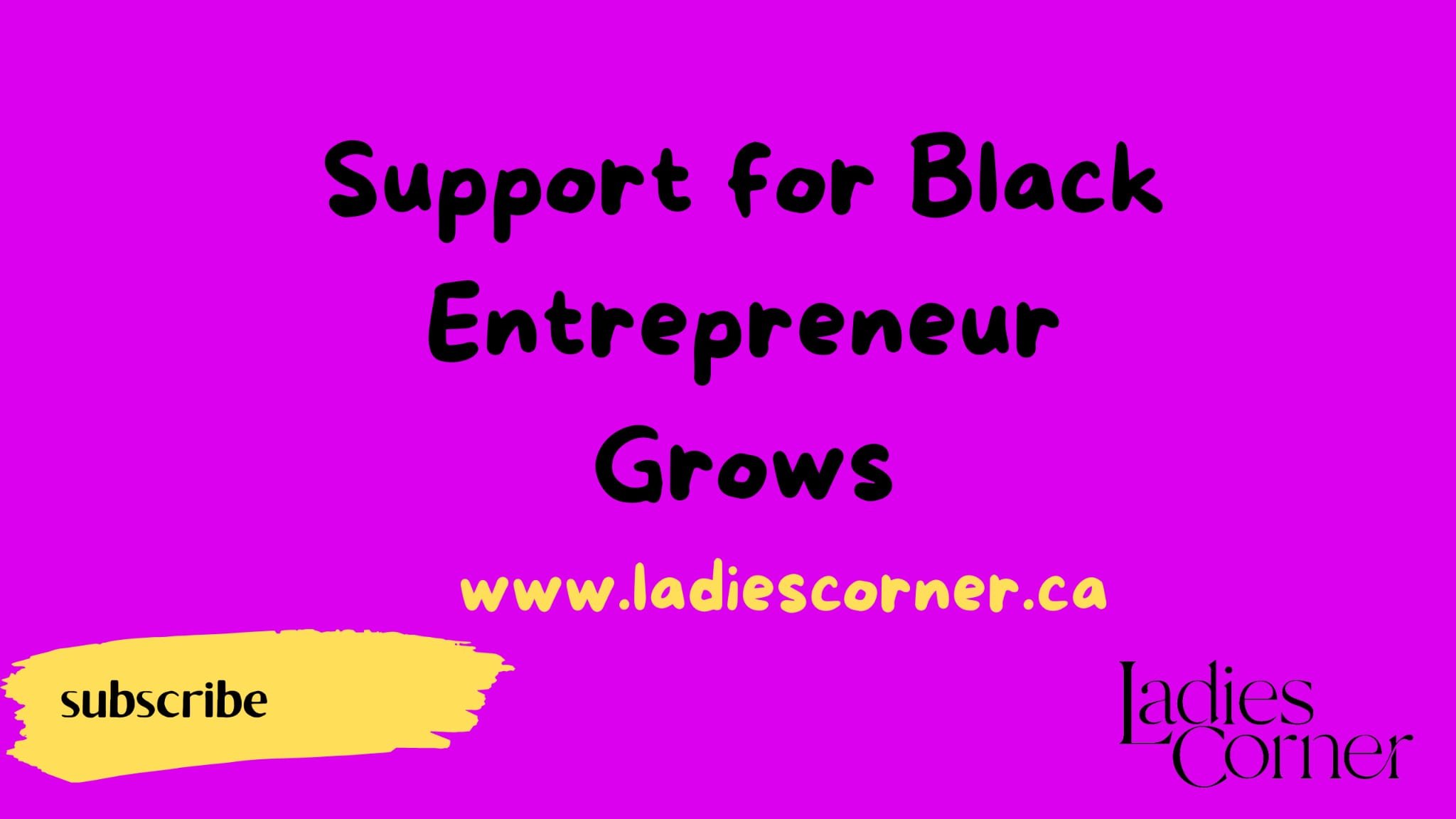 Support for Black Entrepreneurs Grows