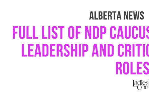 Full list of NDP caucus leadership and critic roles