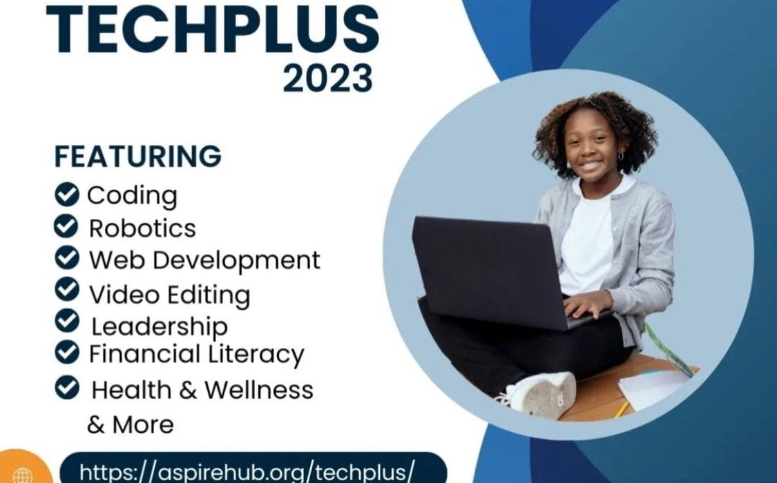 The Technology and Life Skills Acquisition Program for Youth (TECHPLUS) empowers students ages 10-19 with technology and life skills that they can leverage for immediate employment, and build on for future learnings and career opportunities.