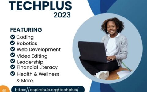 The Technology and Life Skills Acquisition Program for Youth (TECHPLUS) empowers students ages 10-19 with technology and life skills that they can leverage for immediate employment, and build on for future learnings and career opportunities.