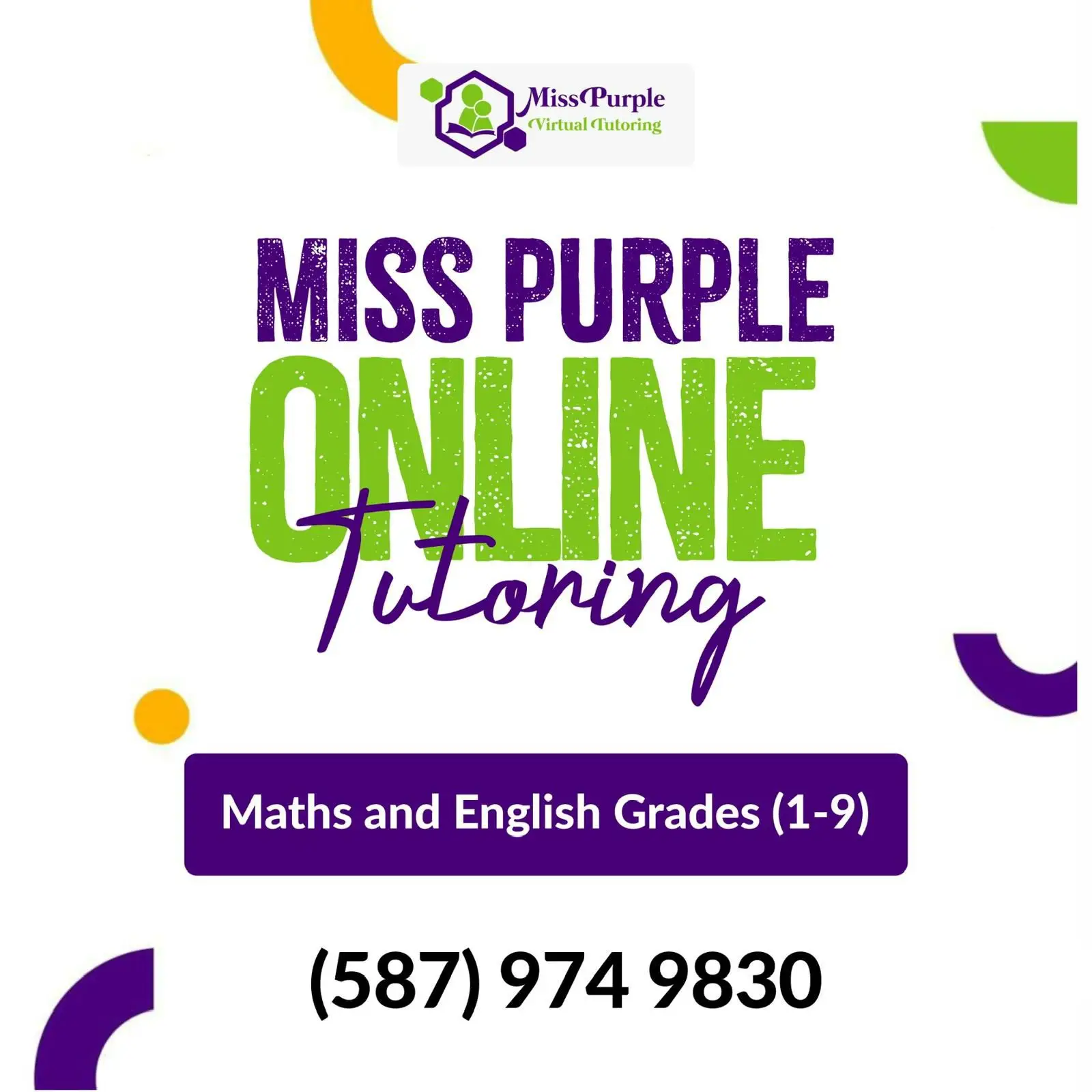 MISS PURPLE Online Tutoring